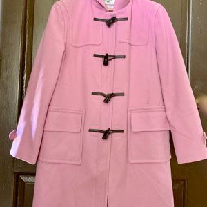 Isaac Mizrahi Pink Peacoat With Hood Size Medium